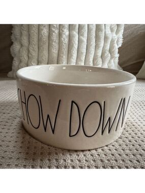 Rae Dunn "Chow Down" Dog Bowl
